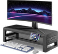 GECKOSTROLL 2-Tier Metal Computer Monitor Stand & Laptop Desk Shelf, 21.6 Inches by Unknown