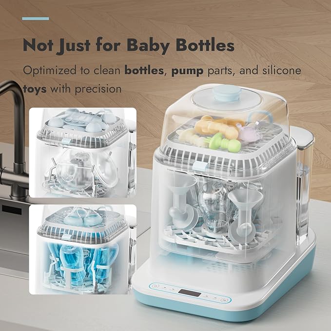 Papablic Bottle Washer Pro, Bottle Washer & Sterilizer & Dryer, 4-in-1 Bottle - Image 4