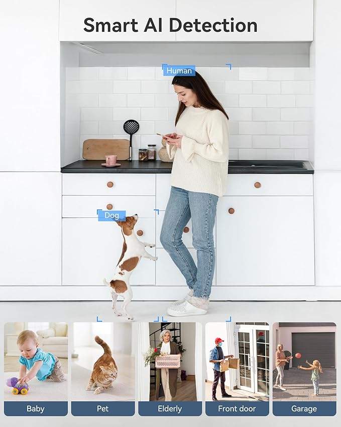 FOSCAM 3K 5MP Security Camera Indoor/Outdoor, 2.4g & 5g WiFi Magnetic Mini - Image 4