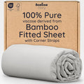 Bambaw 100% Viscose Derived from Bamboo Fitted Sheet Queen Size, Cooling Fitted by Bambaw