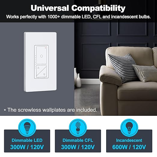BESTTEN Super Slim Digital Led Dimmer Switch - Image 7