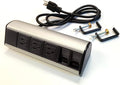 Power & Data Desk Edge Mount Tabletop Center by Electriduct