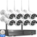 Hiseeu Wireless Pro WiFi Security Camera System, 16CH 4K NVR Kit, Corded by Hiseeu
