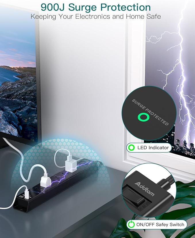Surge Protector Power Strip - Image 5