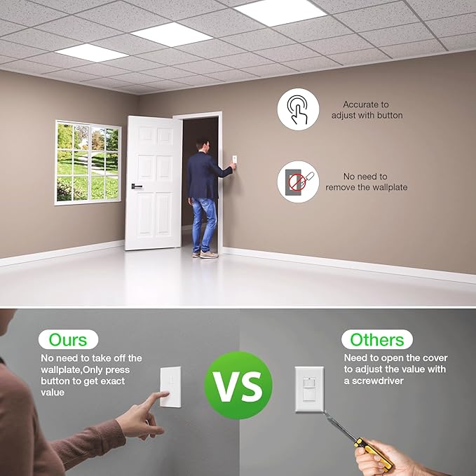 RAYZEEK Motion Sensor Light Switch, No Neutral Wire Required, No Ground Wire - Image 2