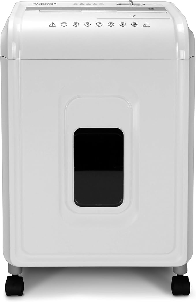 Aurora AU1262XA Anti-Jam 12-Sheet Crosscut Paper and CD/Credit Card Shredder - Image 6