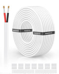 NAOVEO 16 Gauge Wire 2 Conductor Electrical Wire, 16 AWG Stranded PVC Tinned by NAOEVO