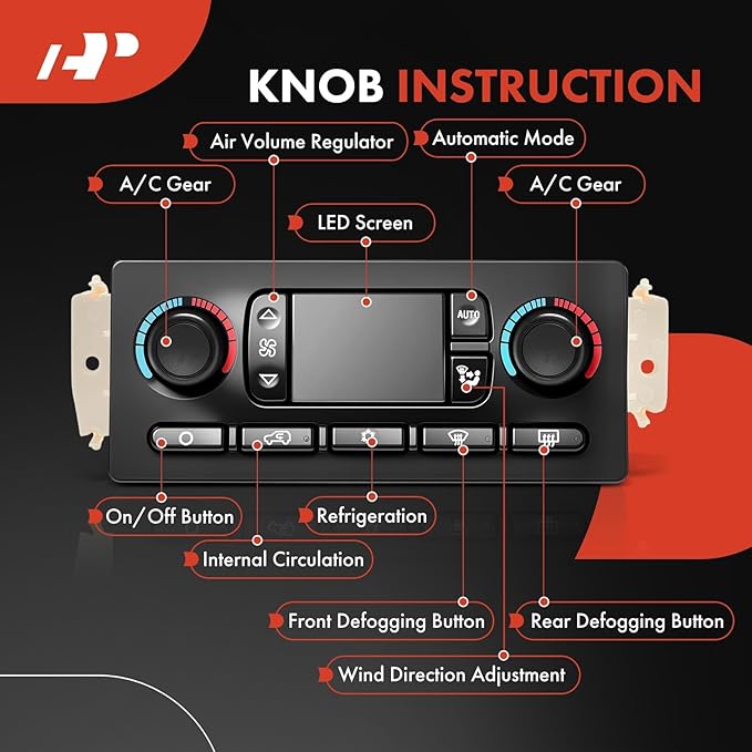 A-Premium Automatic Climate Control Module A/C & Heater Control Panel - Image 2