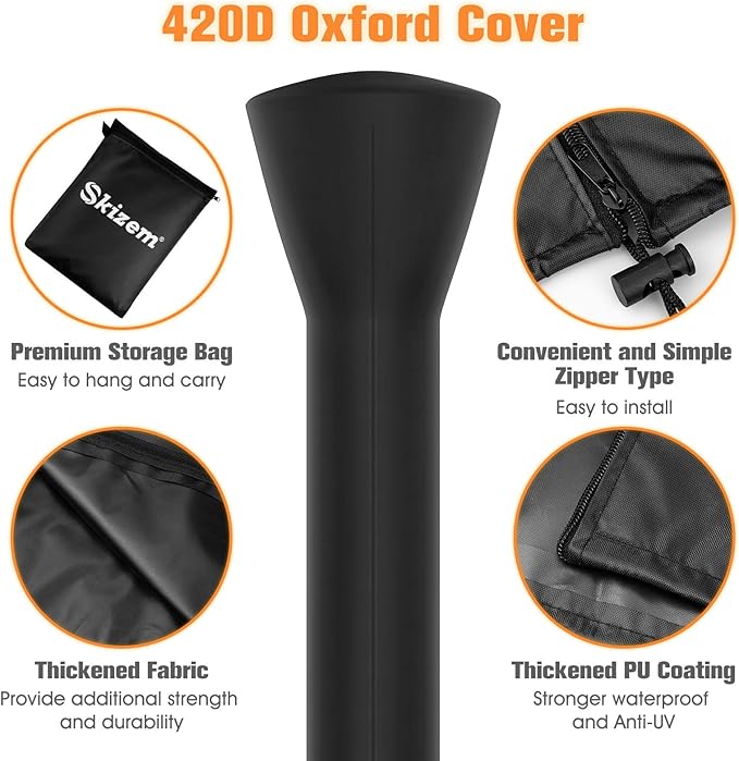 2 Pack Skizem Outdoor Patio Heater Covers - Image 3