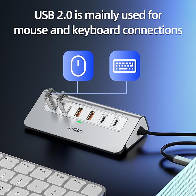 P9 PRO USB C Hub 10Gbps, intpw 9-in-1 USB 3.2 Hub - Image 5