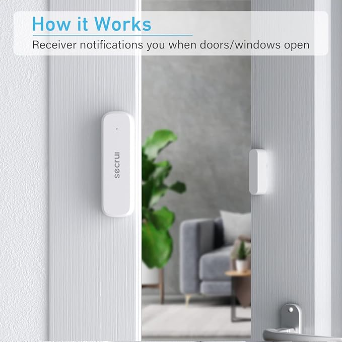 SECRUI Door Chime with Adjustable Volume –Wireless Entry Alert with 52 Chimes – - Image 6