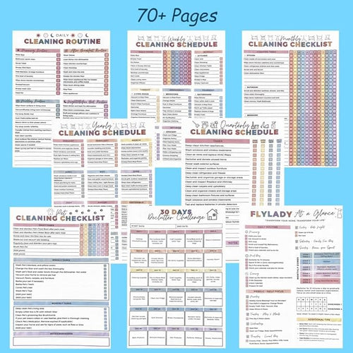 ADHD Cleaning Planner and Organizer, Spiral-Bound Home Management System - Image 2