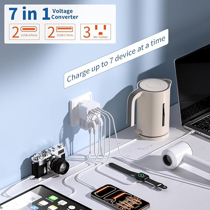 TREVOLTY 2000W Voltage Converter US to Europe - Image 2