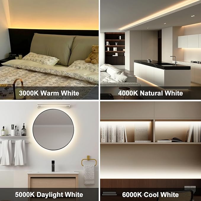 Pandery COB LED Strip Light, CCT Dimmable Strips Light, 2700K-6500K, 32.8ft/10m - Image 7