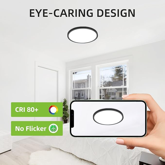 hykolity 12 Inch Selectable CCT LED Round Flat Panel Light, 24W - Image 5
