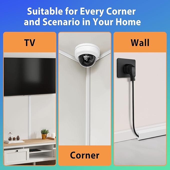 YCLYC Wall Cable Hider Kit, 116in TV Wire Hider - Image 6
