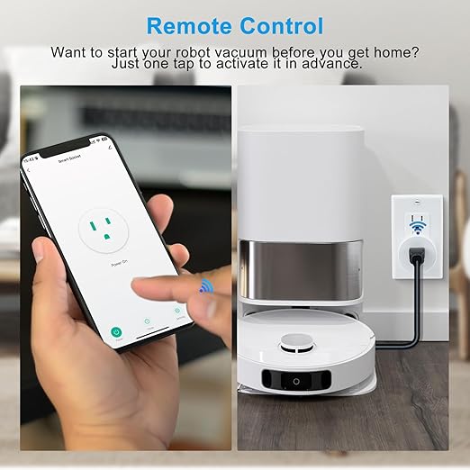 WiFi Smart Outlet Plug with Remote, Compatible with Alexa and Google Home via - Image 5