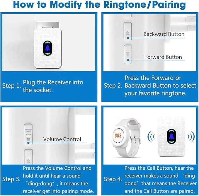 Daytech Wireless Caregiver Pager Call Button - Image 4