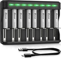 BONAI AAA Rechargeable Batteries, 8 Pack 1100mAh NiMH Batteries by BONAI