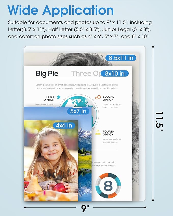 KTRIO 100 Pack Laminating Sheets 5 Mil, Hold 8.5 x 11 Inches Laminate Sheets - Image 2