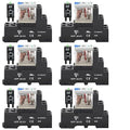UL Listed 6 Pcs 12Amp Din Rail Relay 24V DC Relay Coil, 5 Pin SPDT 1NO 1NC by ZJWZJH