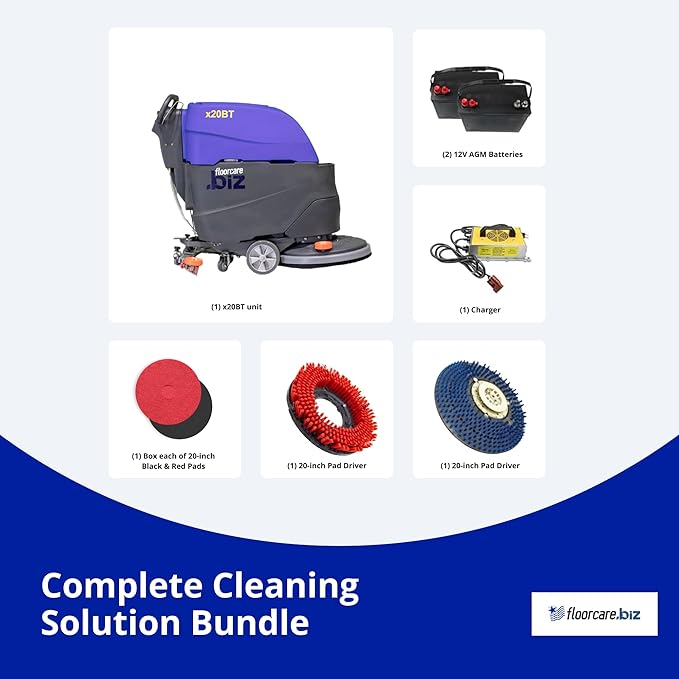 USA-CLEAN X20BT Traction Driven Auto Scrubber Machine Bundle - Image 4