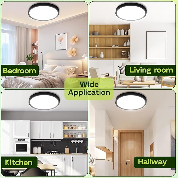 hykolity 9 Inch Selectable CCT LED Round Flat Panel Light, 18W 1800LM - Image 8