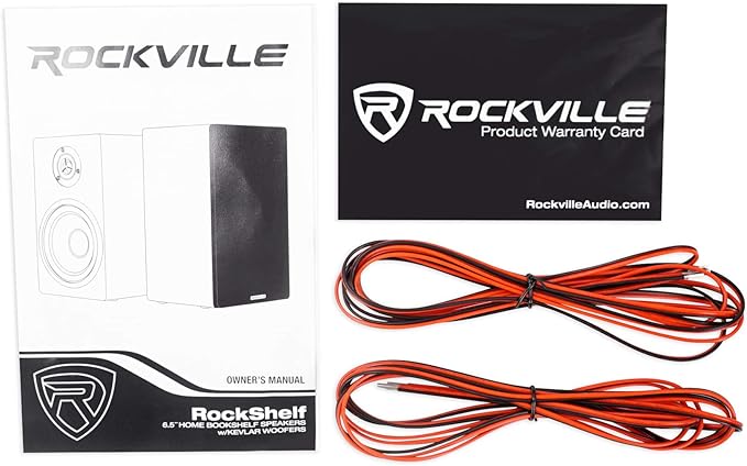 Rockville Pair RockShelf 64W V2 400w White 6.5" Bookshelf Speakers, 4 Ohm - Image 5