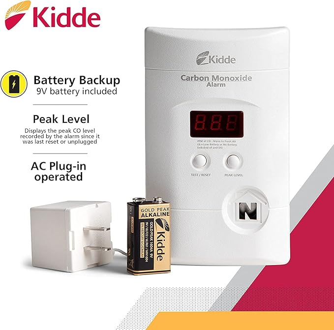 Kidde Carbon Monoxide Detector, Plug In Wall - Image 2
