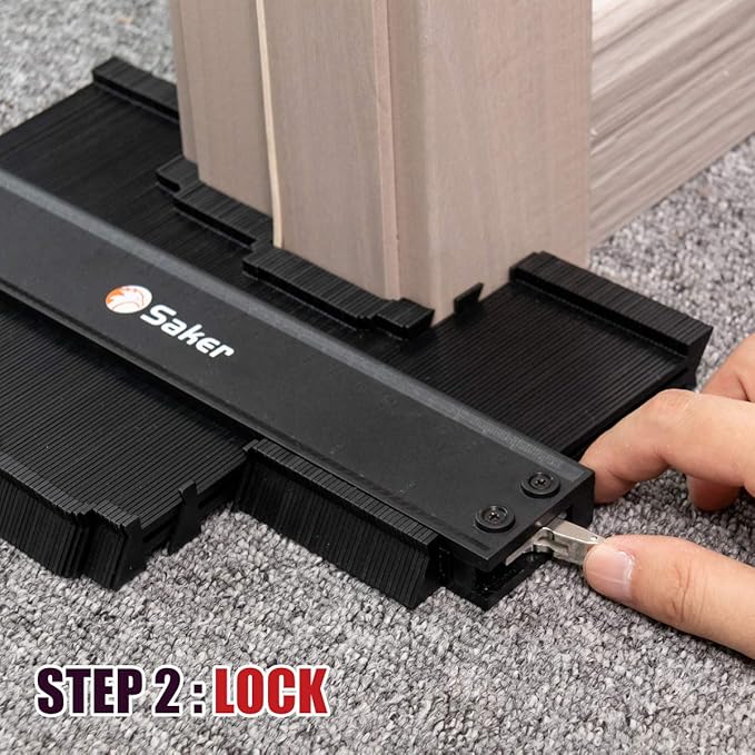 Saker Contour Gauge Profile Tool- Adjustable Lock-Precisely Copy Irregular - Image 7