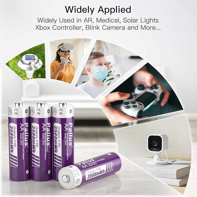 Pallus Lithium AA Rechargeable Batteries - Image 6
