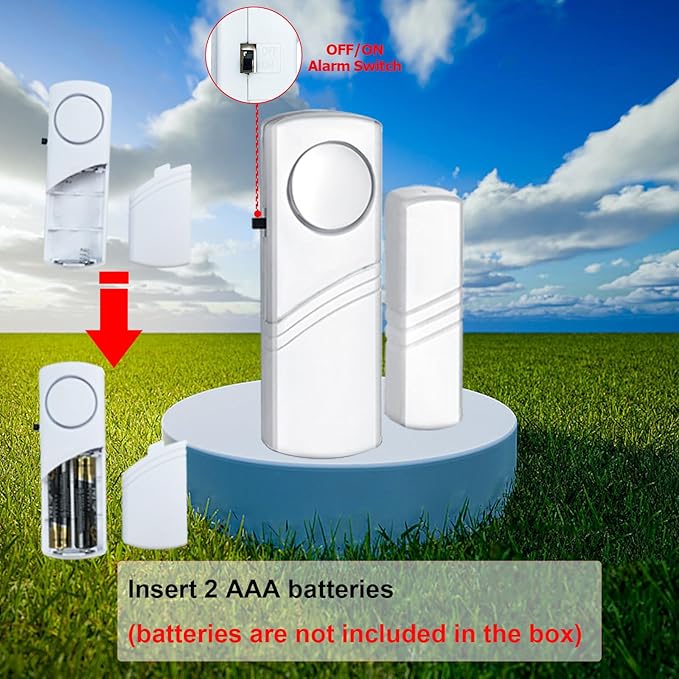 Security Door Window Alarm, 90DB Wireless Sensor Door Window Burglar Alarm - Image 6
