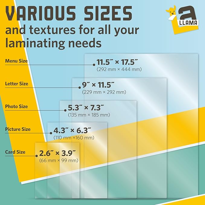 Matte Thermal Laminating Pouches, Matte Finish, 9 x 11.5 Inches 5 MIL Thickness - Image 8