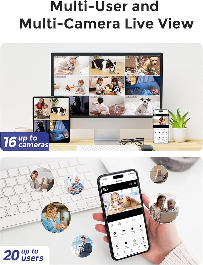 Hugolog 3K 5MP Indoor Pan/Tilt Security Camera - Image 7