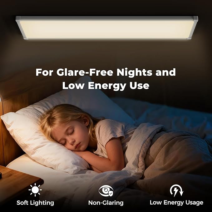 AIKVSXER 1 Pack 1x4 FT LED Flat Panel Light Surface Mount, - Image 4
