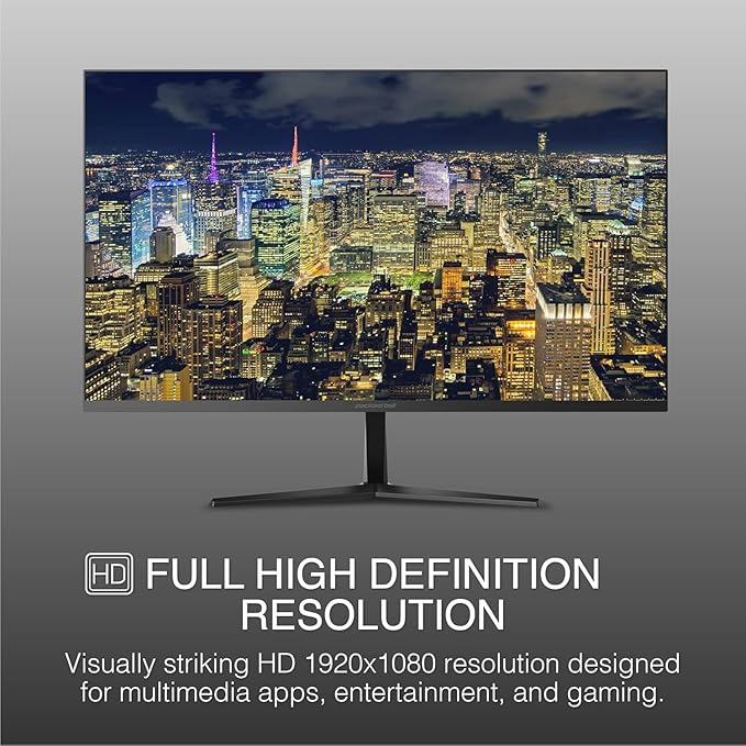 Packard Bell airFrame 27" FHD Monitor, VESA Mount, Tilt Adjust, Slim Bezel - Image 2