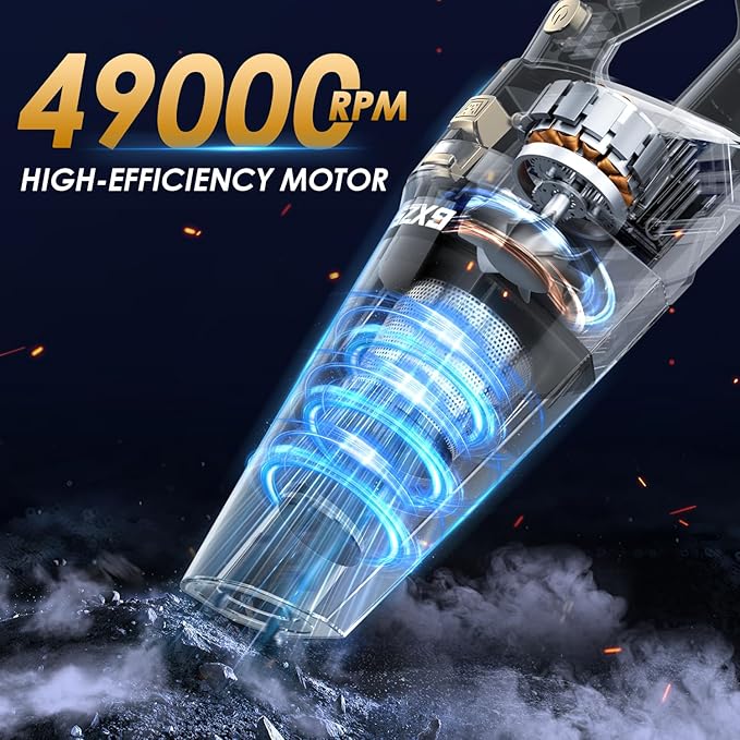 Gxzsk Handheld Vacuum Cordless, 15000PA Strong Suction Hand Held Car Vacuum - Image 7
