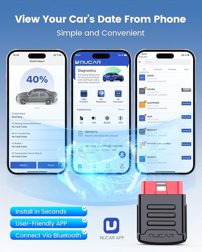 MUCAR BT200 OBD2 Scanner Bluetooth - Image 6