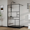 Goodyo 46 in. W x 72 in. H Bathroom Shower Glass Door Framed Tempered Clear by Goodyo