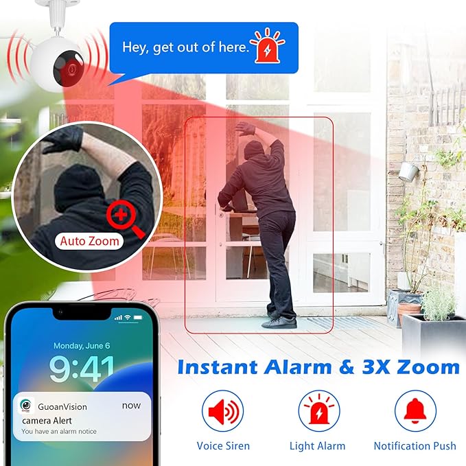 GUOANVISION 5G/2.4G Indoor/Outdoor Security Camera - Image 2