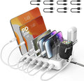 Charging Station for Multiple Devices, 75W 6 Port Multi USB C Fast Charger by ENRIPRT