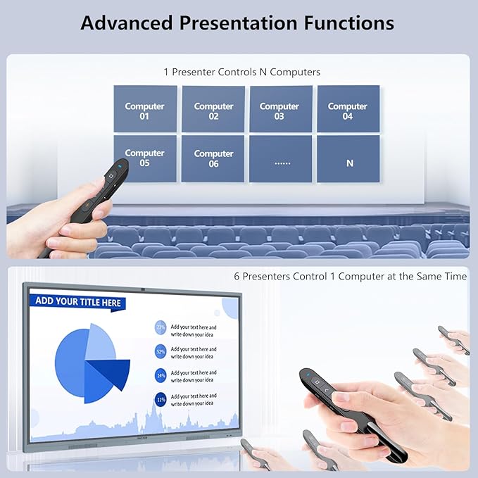 Norwii N76 Rechargeable Presentation clicker, Long Range Presentation Remote - Image 6