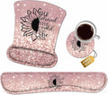 Mouse Pad Wrist Support and Keyboard Wrist Rest Set by Unknown