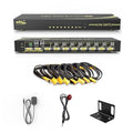 VGA KVM Auto Switch 8 Port in 2 Out Switcher 8x2 Supports Hotkeys, Basic by EKL