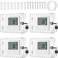 4 PCS Thermostat Lock Box with Key, Universal Thermostat Covers with Locks by Unknown