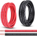 Shirbly 4 Gauge Battery Cable, 15FT Red + 15FT Black 4 AWG Pure Copper Wire by Shirbly