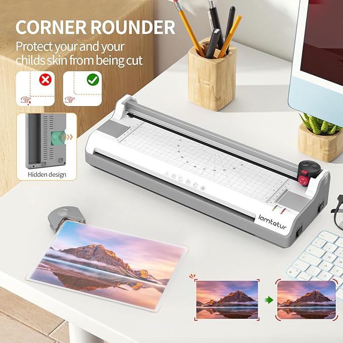 Laminator Machine 11X17 with 70Letter Size Laminating Sheets - Image 6