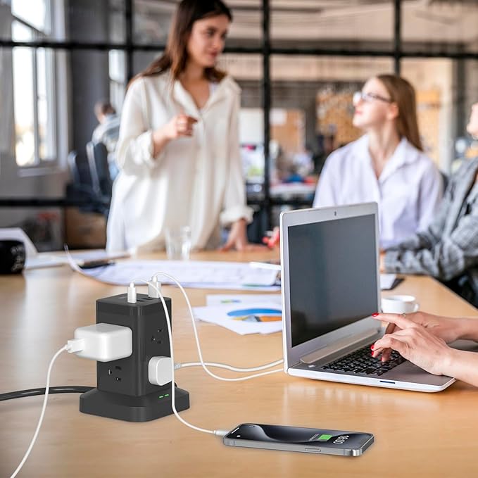 BEVA Power Strip Tower, Surge Protector - Image 7