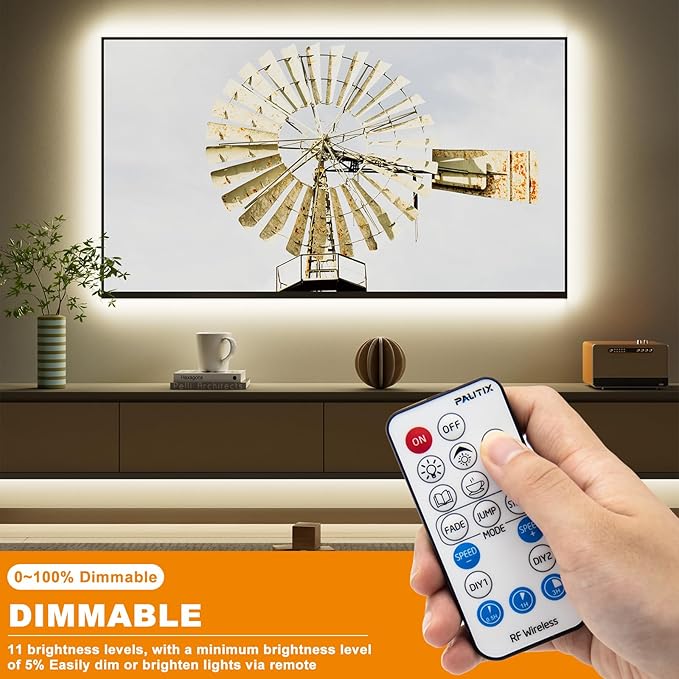 PAUTIX RF Remote Dimmer for Single Color LED Strip Lights, 18-Key Wireless - Image 3