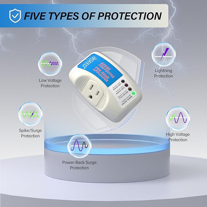 BSEED Voltage Protector, Single Outlet Surge Protector Plug in - Image 6